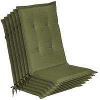 HOCHLEHNER Loft HL 120x50x6cm Olivgrün (6tlg) - Olivgrün, Textil (50/120cm) - Beautissu 