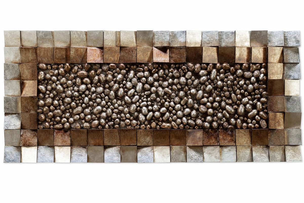 WANDBILD Braun 123/55 cm - Braun, Holz/Kunststoff (6.5/55cm) - KUNSTLOFT