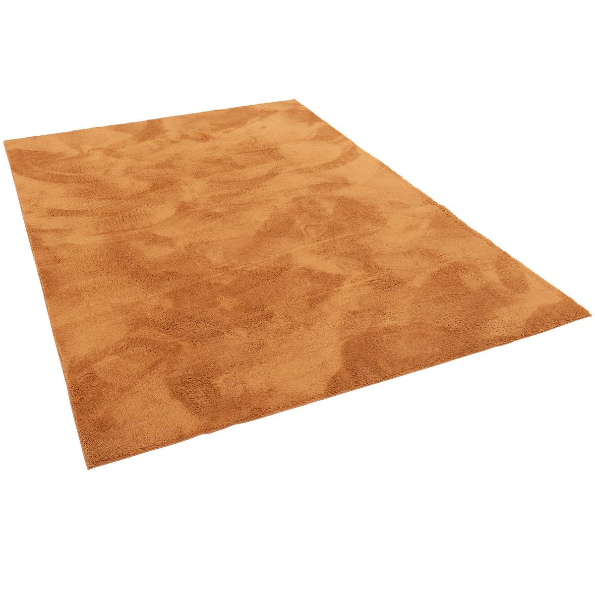 KINDER SUPER SOFT FELLTEPPICH PEARL KIDS - Orange, Textil (80/150cm) - Pergamon