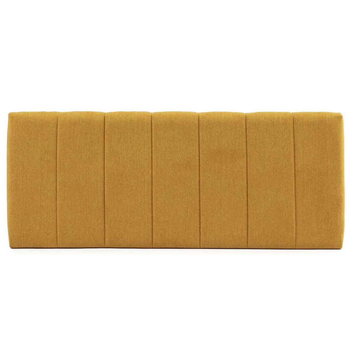 KOPFTEIL 150x60 cm Creta Senffarbe - Dunkelgelb, Textil (8/60/150cm) - VS Venta-stock
