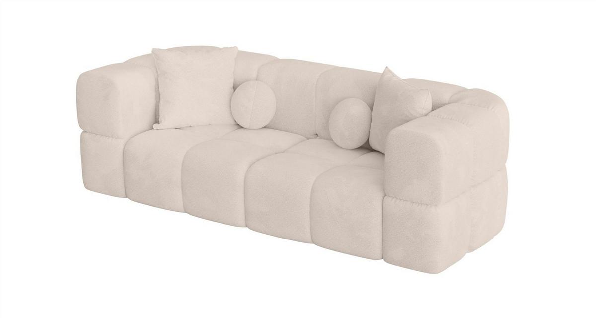 SOFA 3-sitzer Vega - Beige, Holzwerkstoff/Textil (250/77/103cm) - Fun Möbel