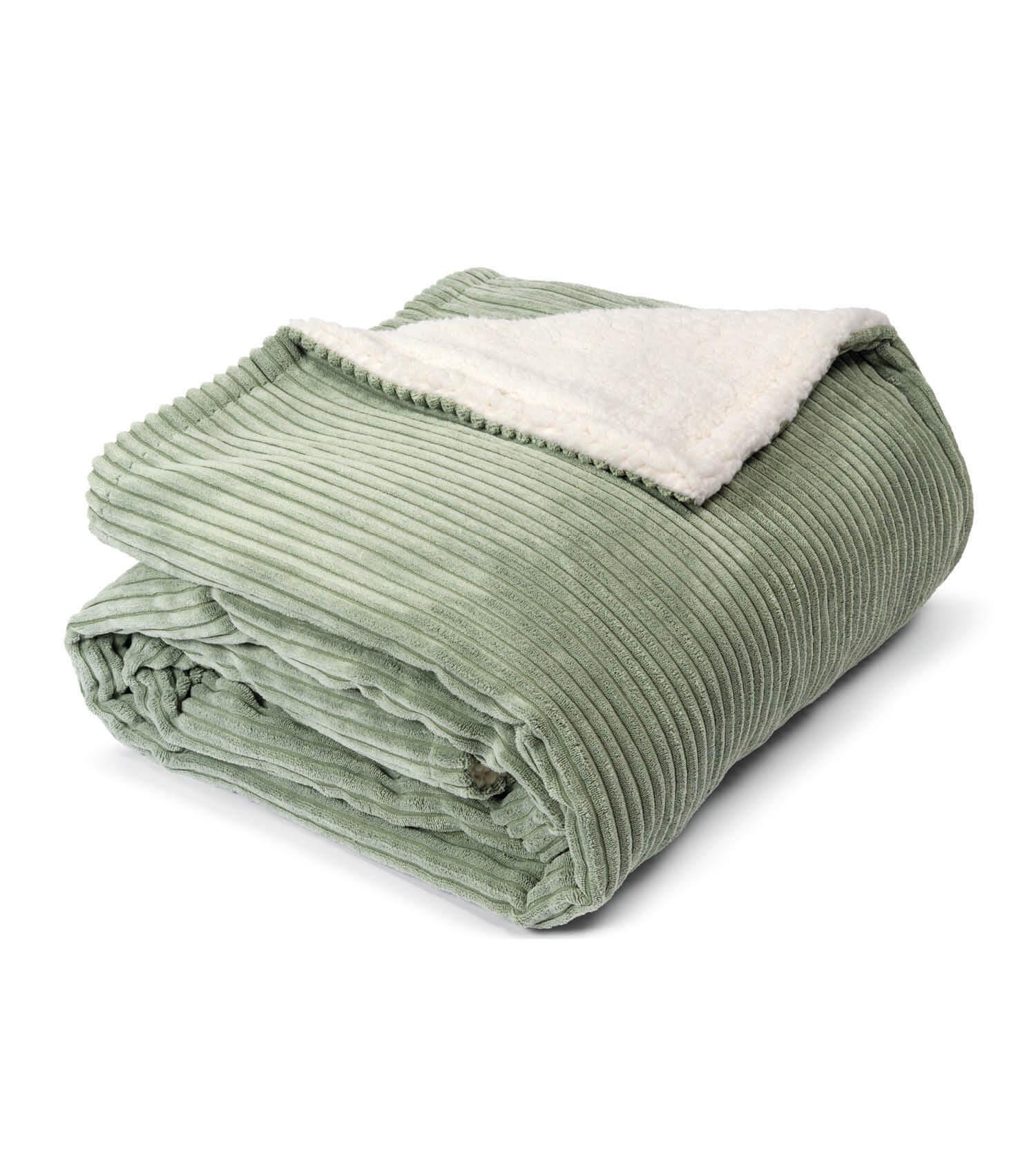 DECKE Duo - Grün, Textil (200/1.5cm) - Mokebo