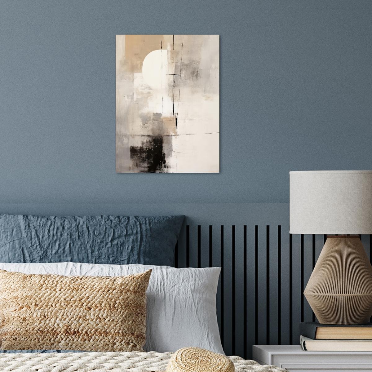 POSTER Abstrakt - Kunst - Grau Wandbilder 30x40 cm - Hellgrau, Papier (30/40/0.1cm) - MuchoWow