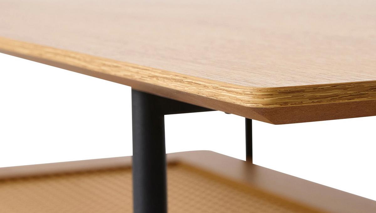 COUCHTISCH Mogest 110x55 cm - Beige, Holzwerkstoff/Metall (55/110/40cm) - Selsey
