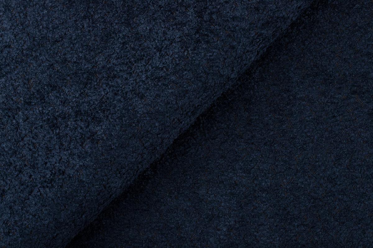 SOFA FEBE 3-Sitzer, marineblau - Schwarz/Dunkelblau, Holz/Textil (190/82/96cm) - Wozimo