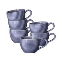 ESPRESSOTASSEN Beat Color Glaze Fliederblau 0,11 l 6er Set - Violett, Keramik (0.11L) - Seltmann Weiden