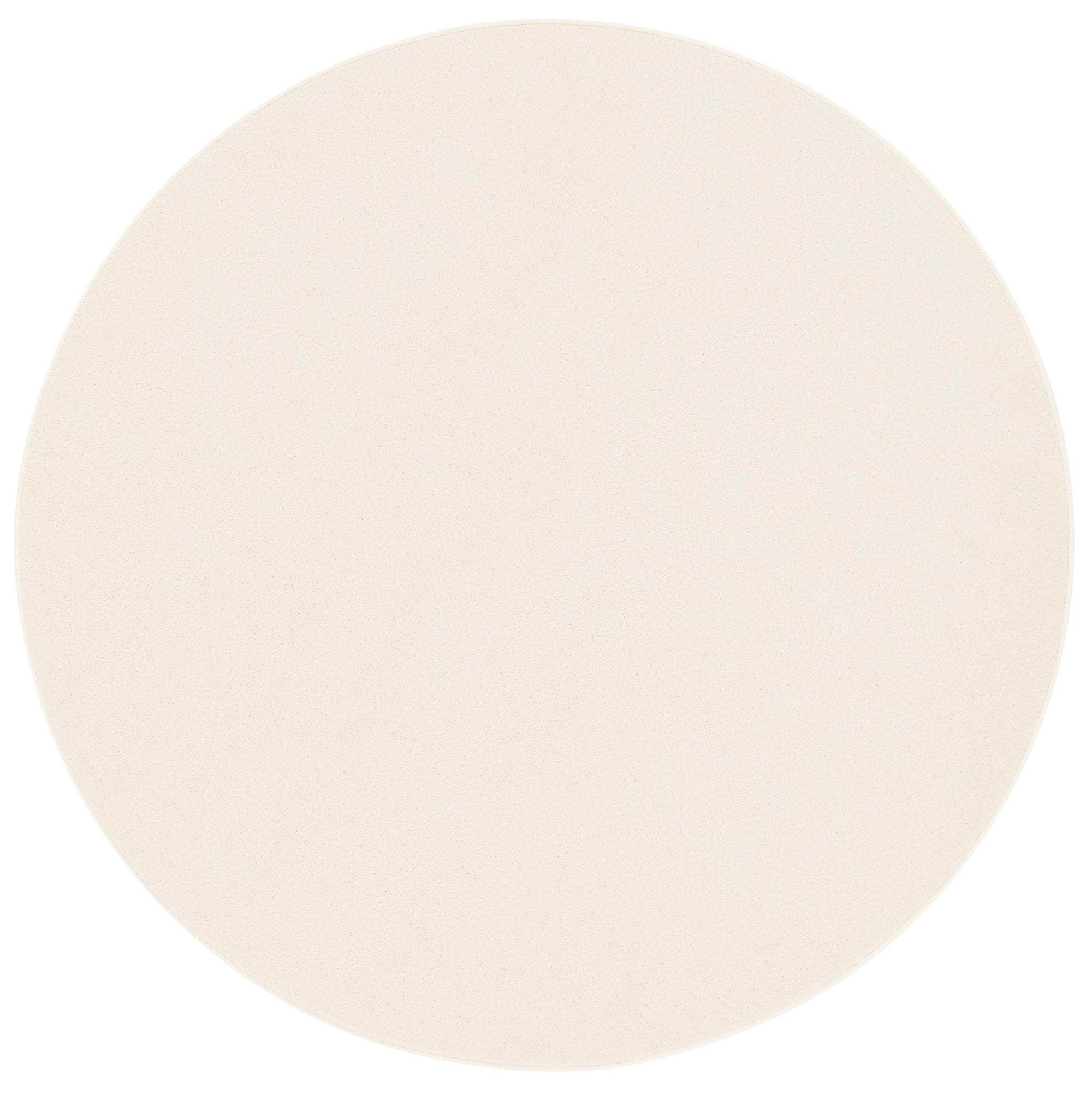 TREND VELOURS TEPPICH JOY RUND - Creme, Textil (133/133cm) - Snapstyle