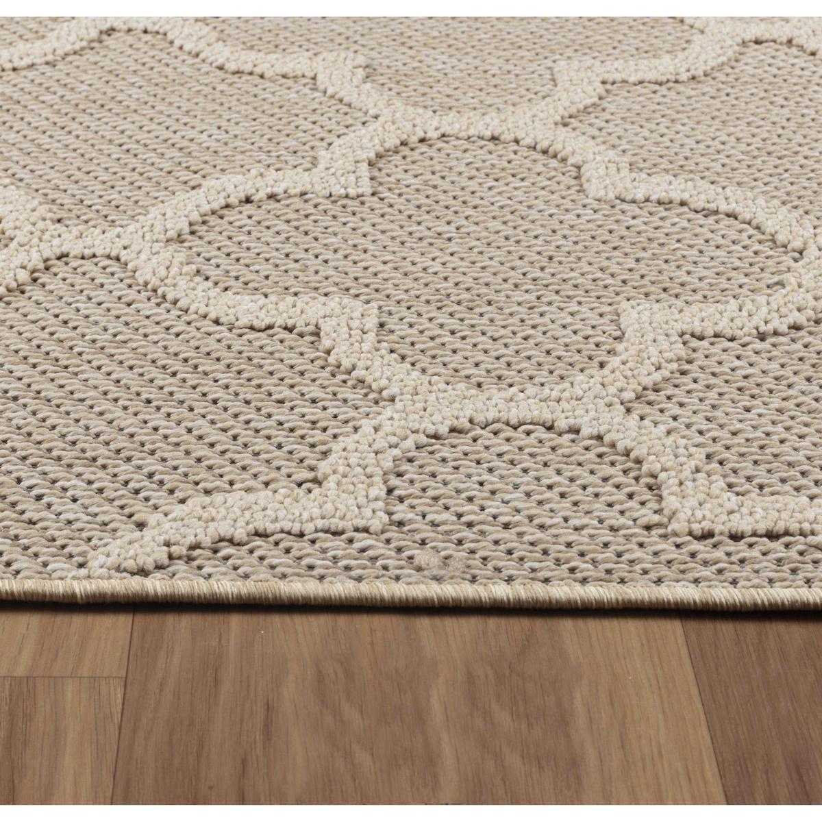 TEPPICH Outdoor IMST in Beige, im Skandi-Stil, 240 x 340 cm - Beige, Textil (340/240cm) - KADIMA DESIGN