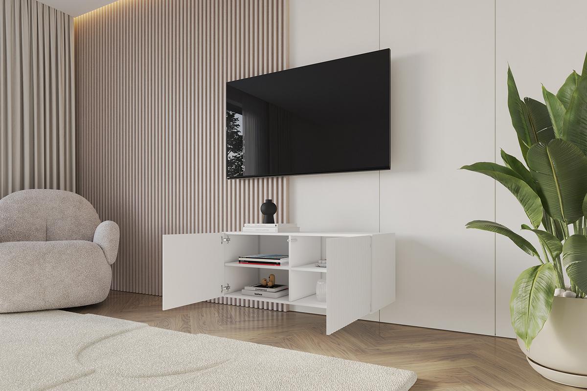 LOWBOARD NOA-2-W 100x40x40 cm - Weiß - Weiß, Holzwerkstoff (100/40/40cm) - ALTDECOR