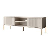 TV-UNIT VIVALDI mit geriffelten Fronten - Kaschmir, Holzwerkstoff (155/51/39cm) - Lookway