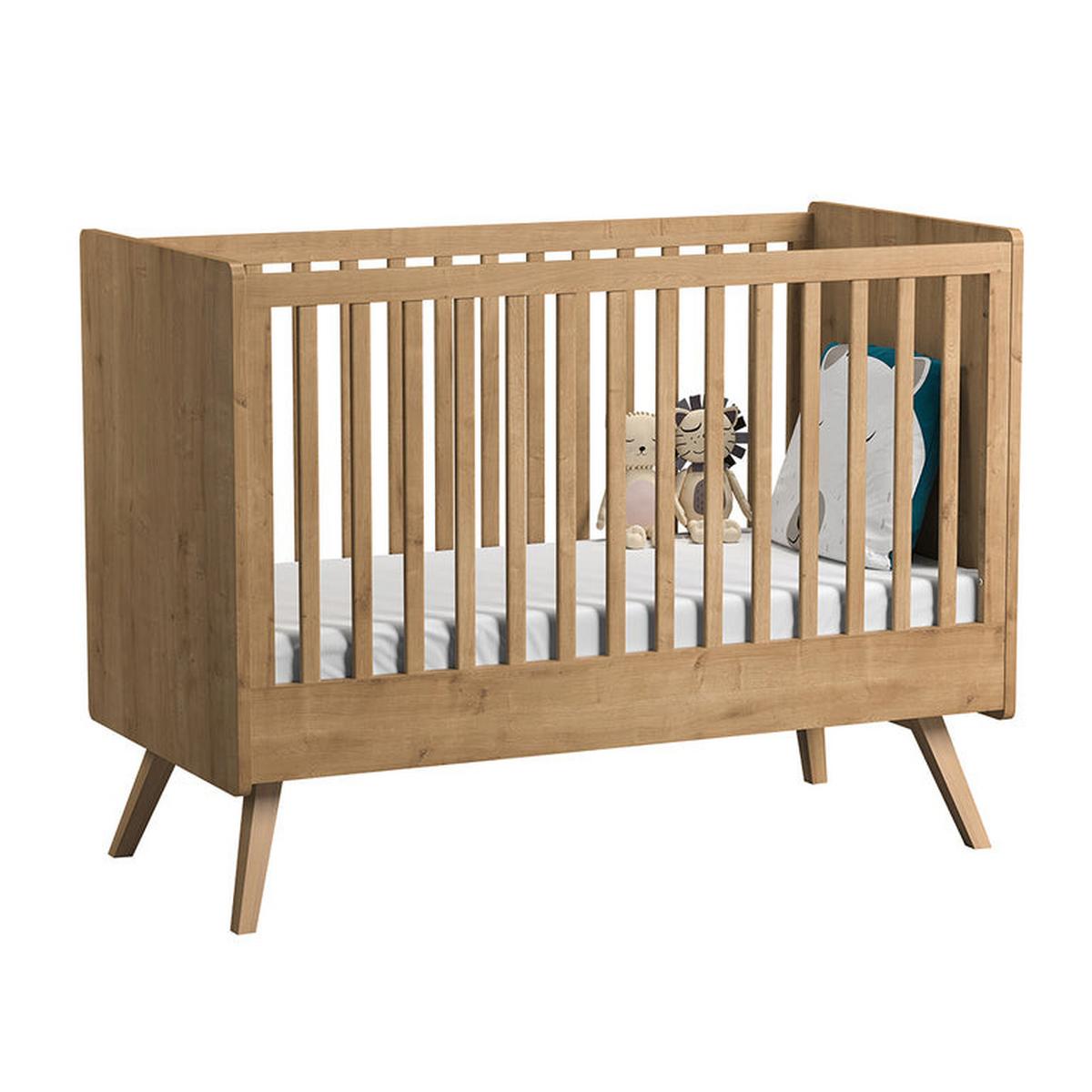 BABYZIMMER 2-teilig Holz - Braun, Holzwerkstoff (125/103/65cm) - Petits-meubles