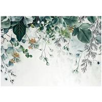 FOTOTAPETE Blätter Grün Natur Vlies Tapete Wohnzimmer Schlafzimmer 200x140 - Grün, Papier (200/140cm) - Wallarena