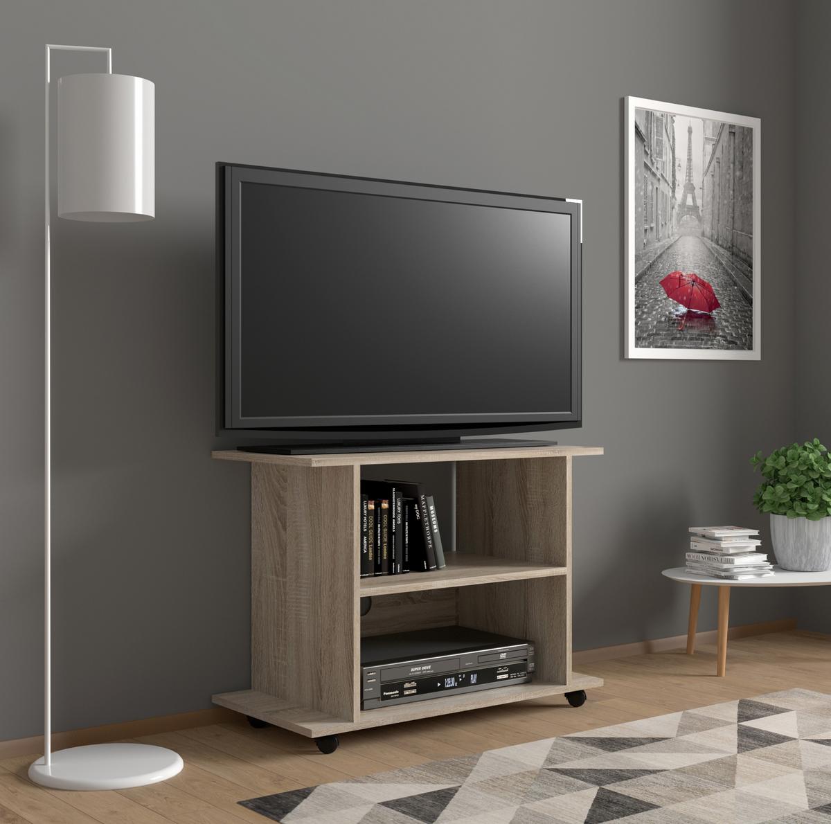TV LOWBOARD Sonoma Eiche 80/60/40 - Sonoma Eiche, Holzwerkstoff (80/60/40cm) - RAUMHIRSCH FURNITURE