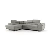 ECKSOFA Monaro Mit Schlaffunktion - Hellgrau, Holzwerkstoff/Textil (202/275cm) - Fun Möbel