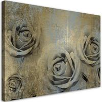 WANDBILD goldene rosen - Goldfarben, Textil (60/40cm) - Feeby