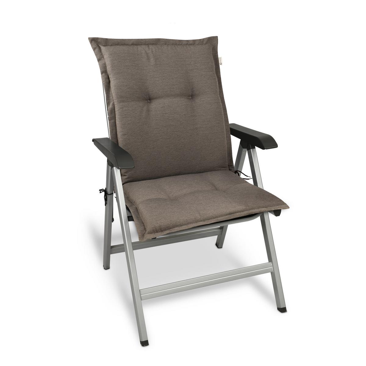 NIEDERLEHNERAUFLAGE HighLux NL 105/50/7cm Taupe - Taupe, Textil (50/7/105cm) - Beautissu 