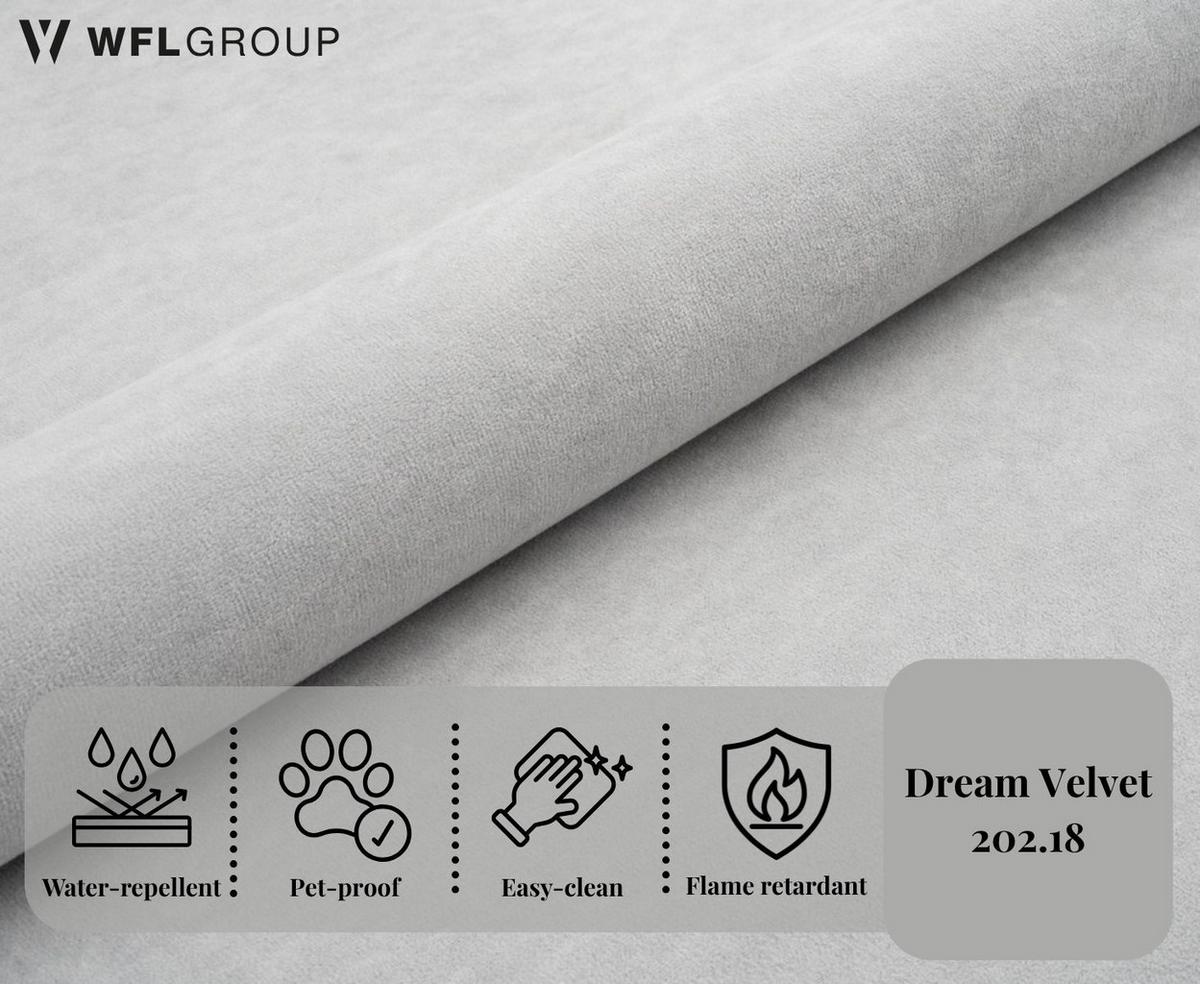 BOXBETT Allen mit Bettkasten, Samt Hellgrau 120x200 cm – inkl. H4 Taschenfederkern Matratze & Foam Topper - Hellgrau/Schwarz, Textil/Metall (120/200cm) - WFL GROUP