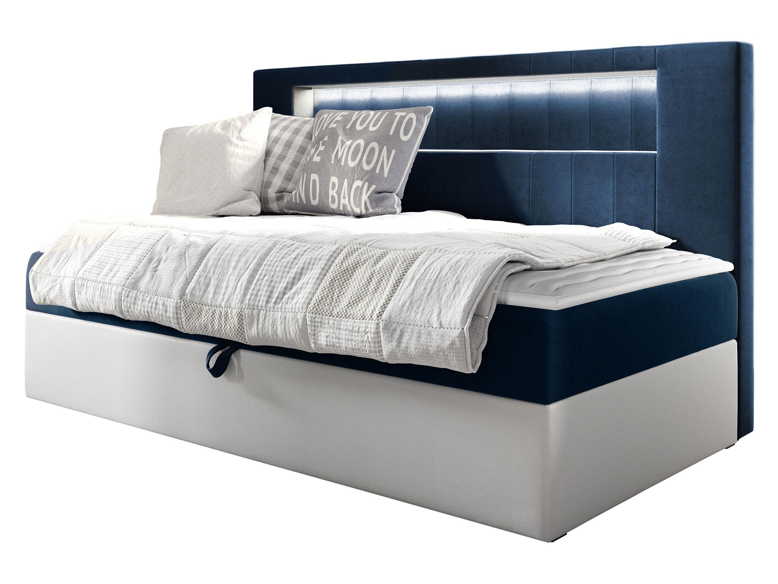BOXBETT Gold Junior 2 - H3 - Blau/Weiß, Holz (90/200cm) - MIRJAN24