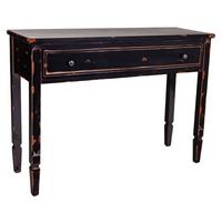 KONSOLE aus holz 112x38x82 cm Schwarz - Schwarz, Holz (38/112/82cm) - Wanderlust