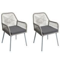 GARTENSTUHL Grau, Granit - Anthrazit/Grau, Textil (54/81/62cm) - MCW