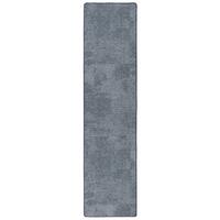 STREIFENBERBER TEPPICH LÄUFER LINES MELIERT - Blau, Textil (100/100cm) - Snapstyle