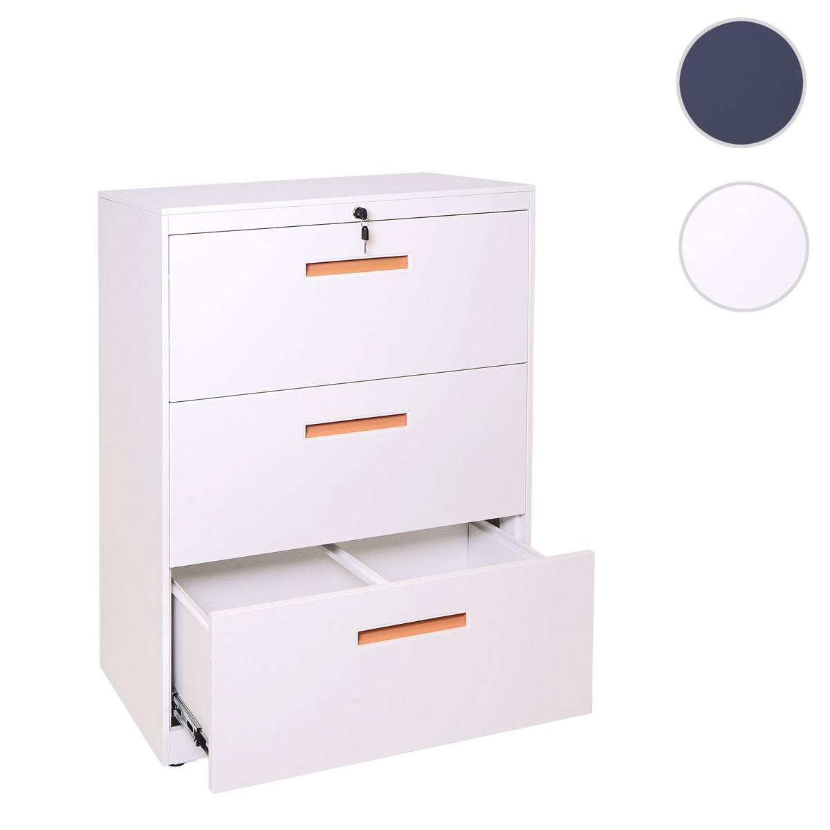 HÄNGEREGISTERSCHRANK White - Weiß, Metall (76/103/46cm) - MCW