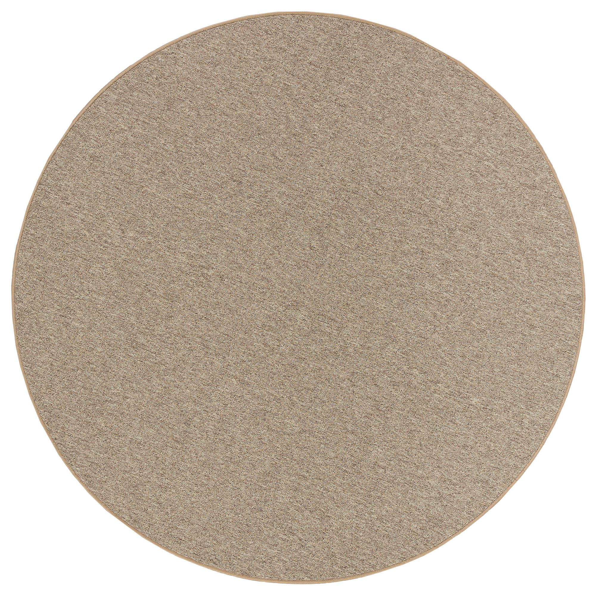FEINSCHLINGEN VELOUR TEPPICH STRONG RUND - Nussbaumfarben, Textil (200/200cm) - Snapstyle