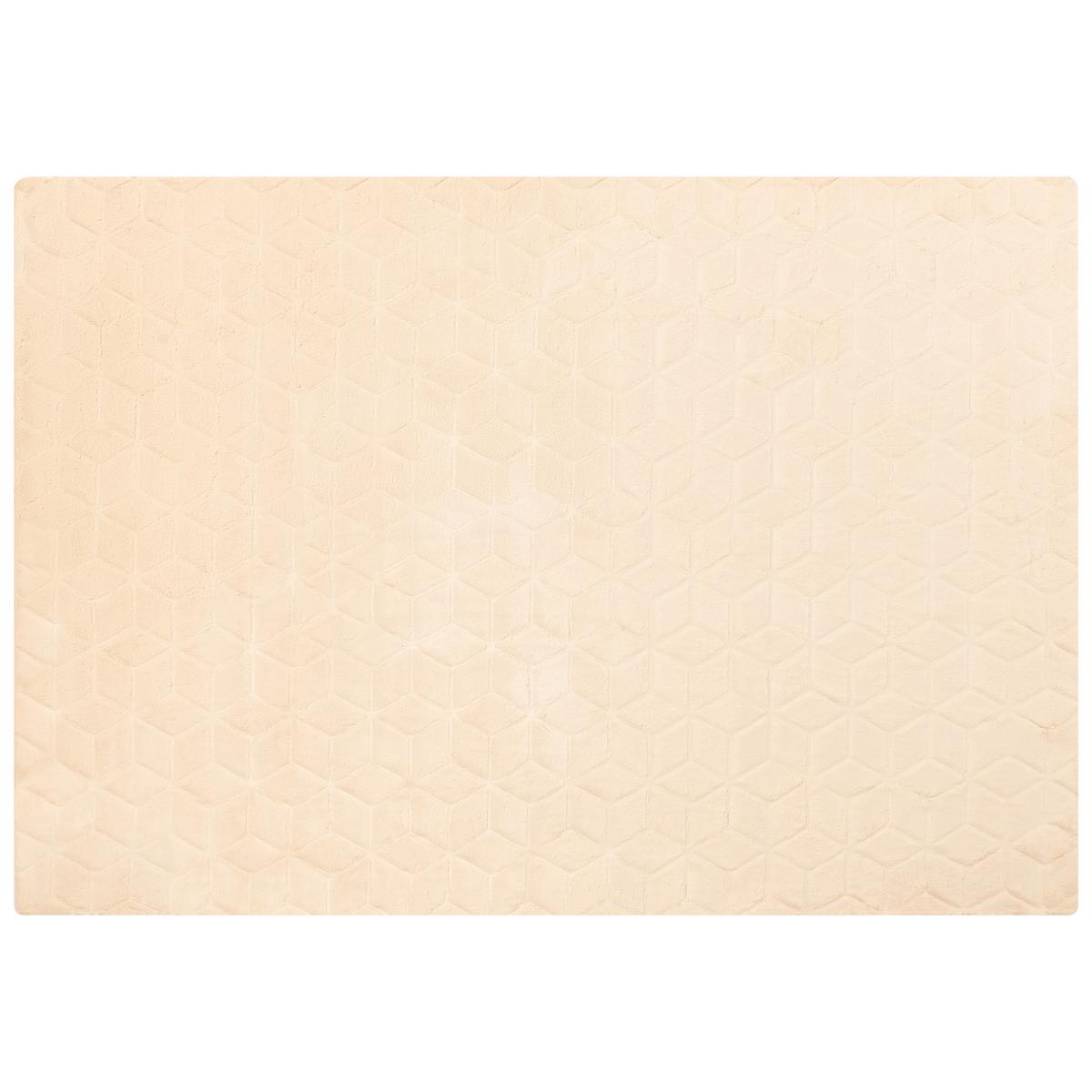 SHAGGY-KUNSTFELLTEPPICH Thatta 230/160 cm - Beige, Kunststoff (160/230cm) - Beliani