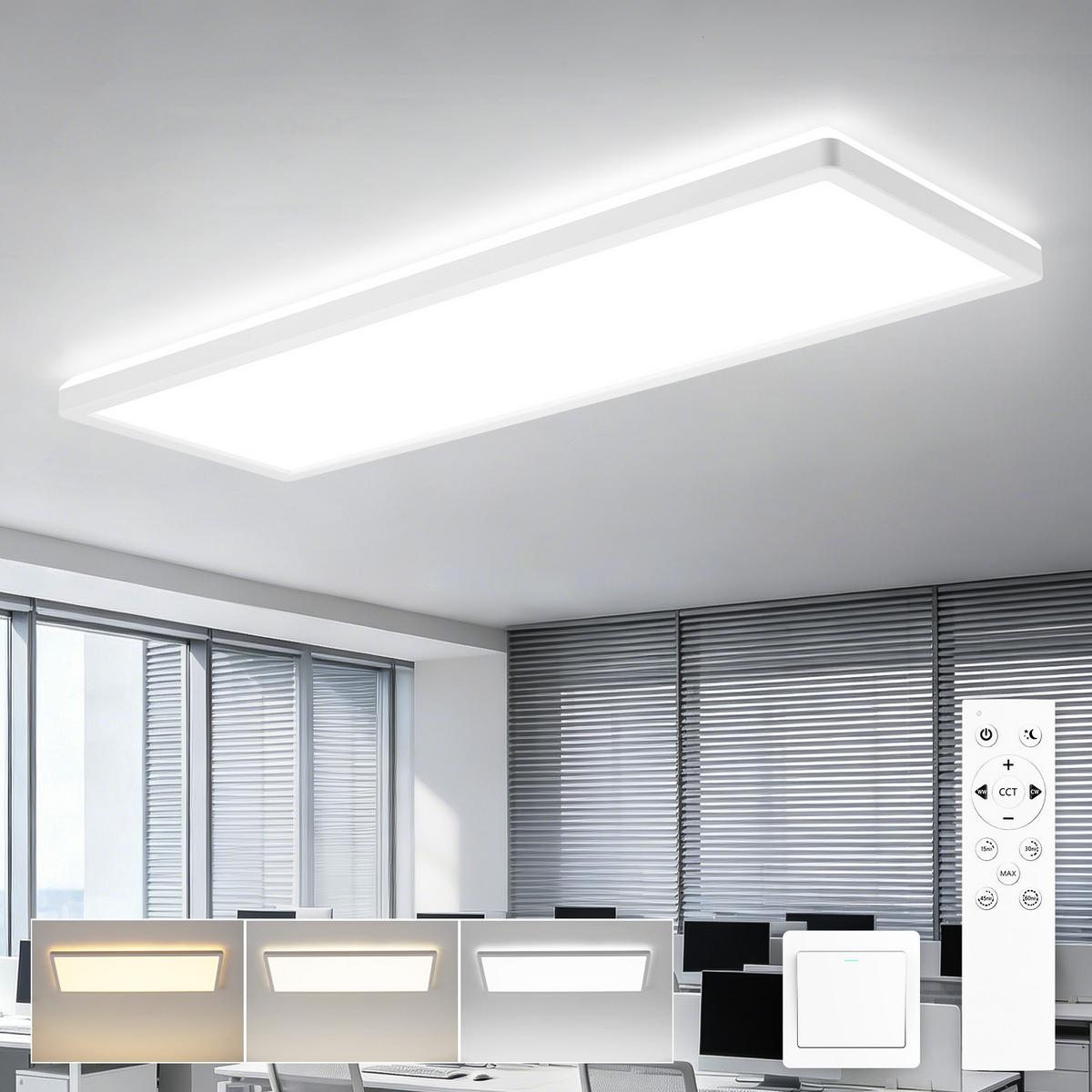 LED DECKENLEUCHTE Zovrex 58/20/3.1 cm - Weiß, Kunststoff (58/20/3.1cm) - ZMH