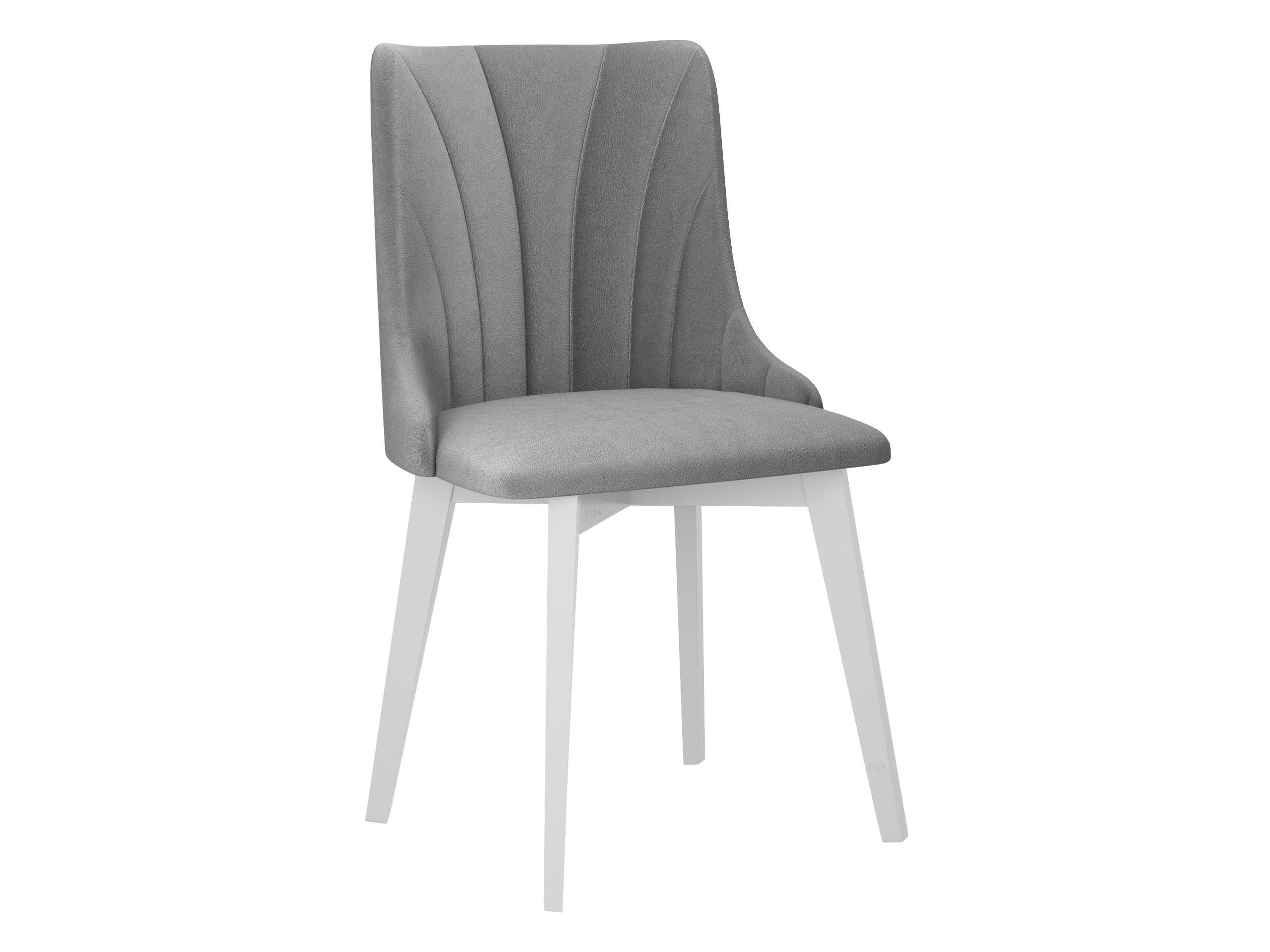 ESSZIMMERSTUHL Monti V Pik Muschel - Hellgrau/Weiß, Holz/Textil (48/83/53cm) - MIRJAN24