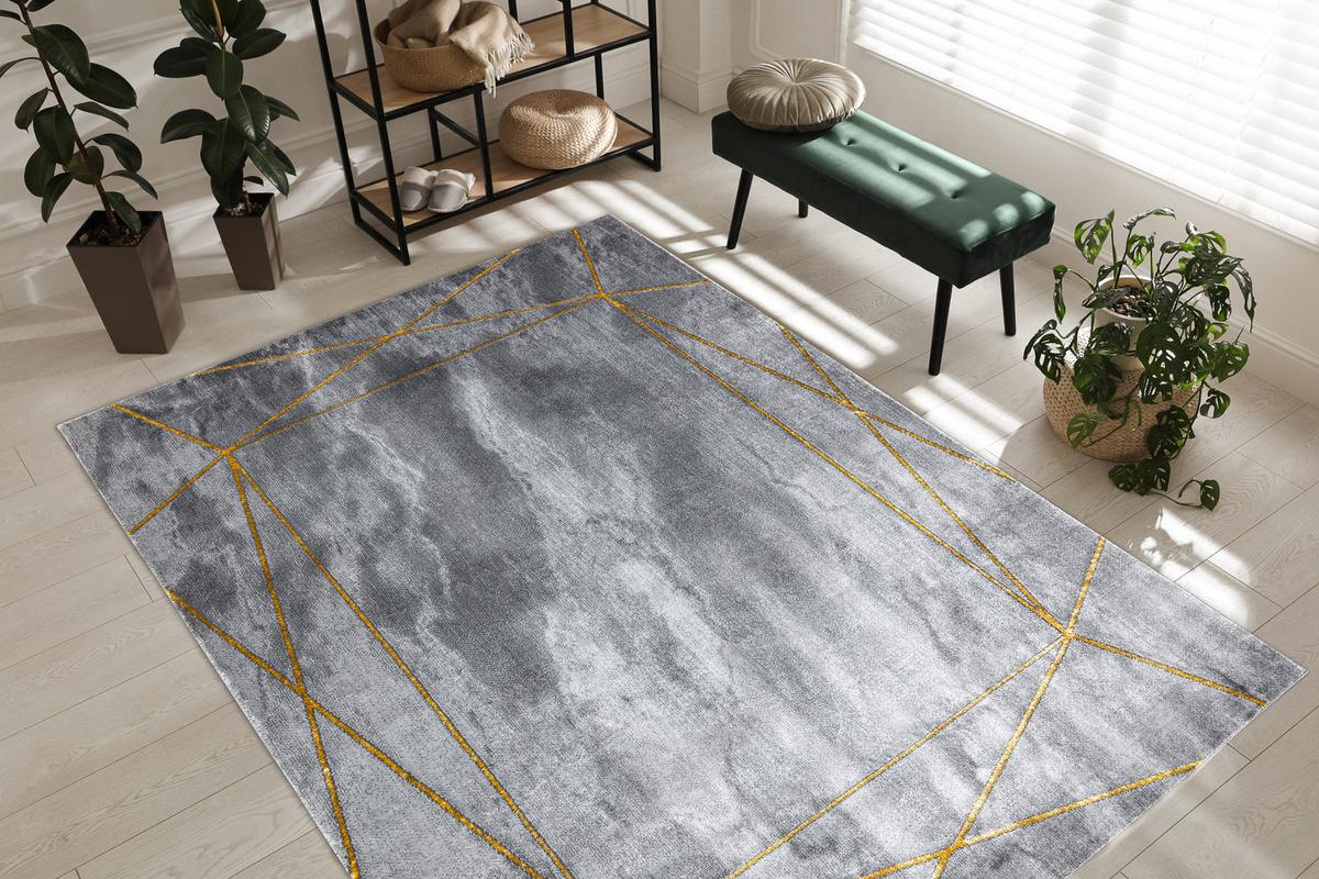 TEPPICH Emerald 160/220 cm - Grau, Textil (160/220cm) - rugsX