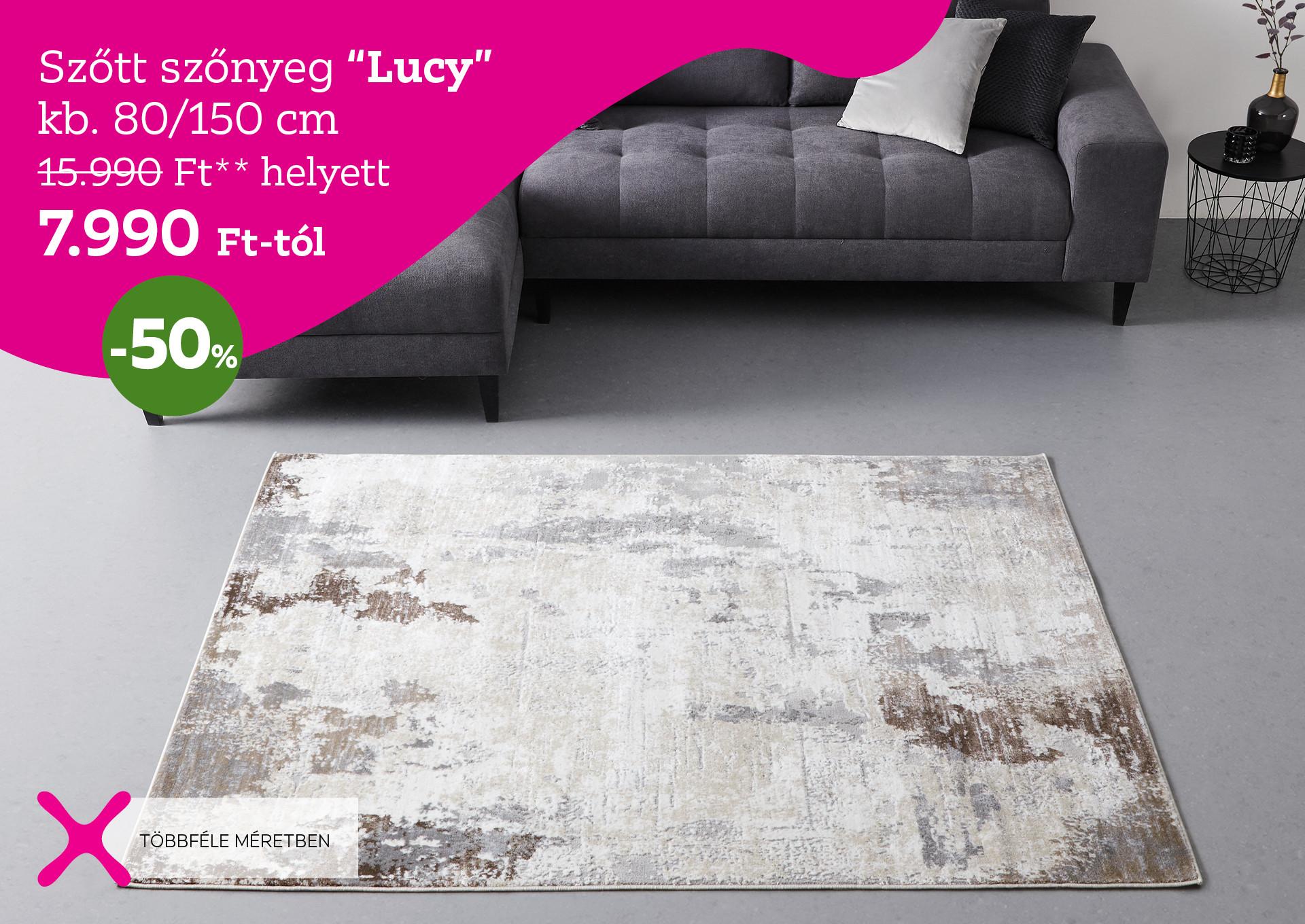 Szőtt szőnyeg LUCY 15990 Forint helyett 7990 Forint, kedvezmény mértéke 50%