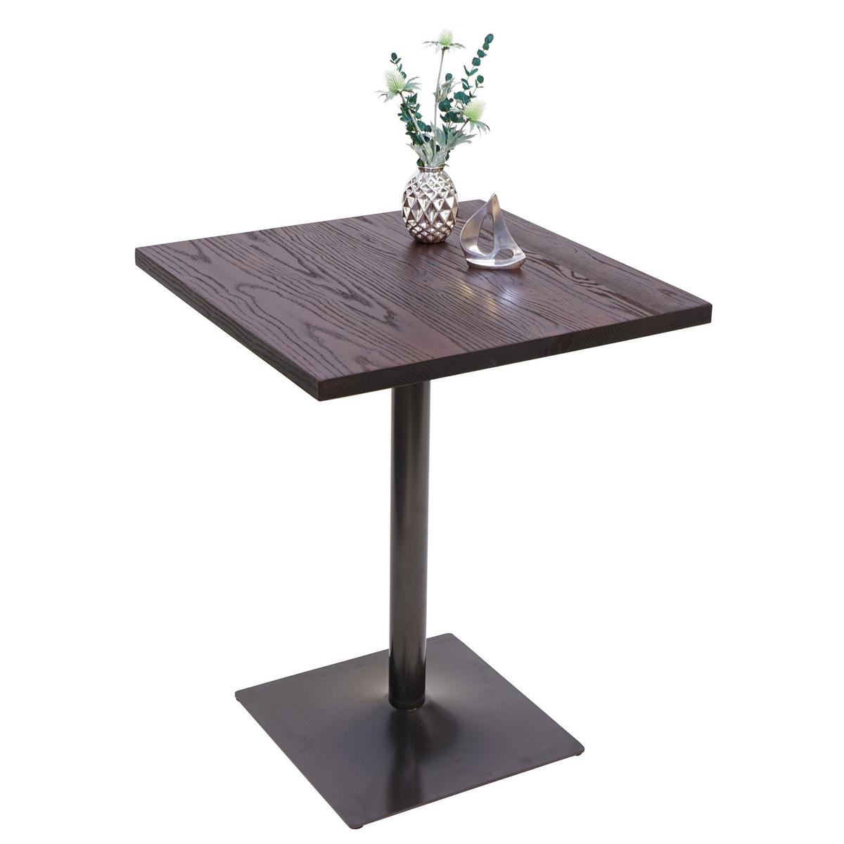 BISTROTISCH eckig Dunkelbraun - Dunkelbraun, Holz (60/60/76cm) - MCW