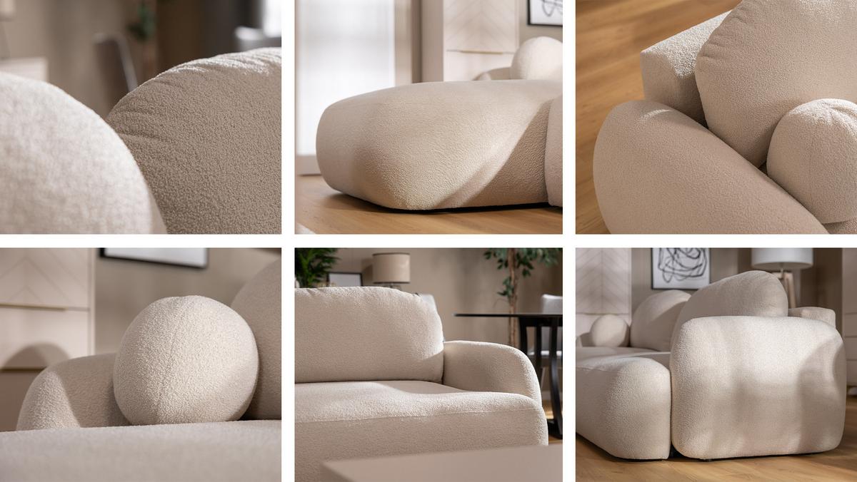 ECKSOFA Mayo, Seite: Links - Hellbraun/Schwarz, Holz/Kunststoff (275/175cm) - MIRJAN24