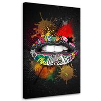 KUNSTDRUCK Bunt 40/60 cm - Multicolor, Textil (40/60cm) - KUNSTLOFT