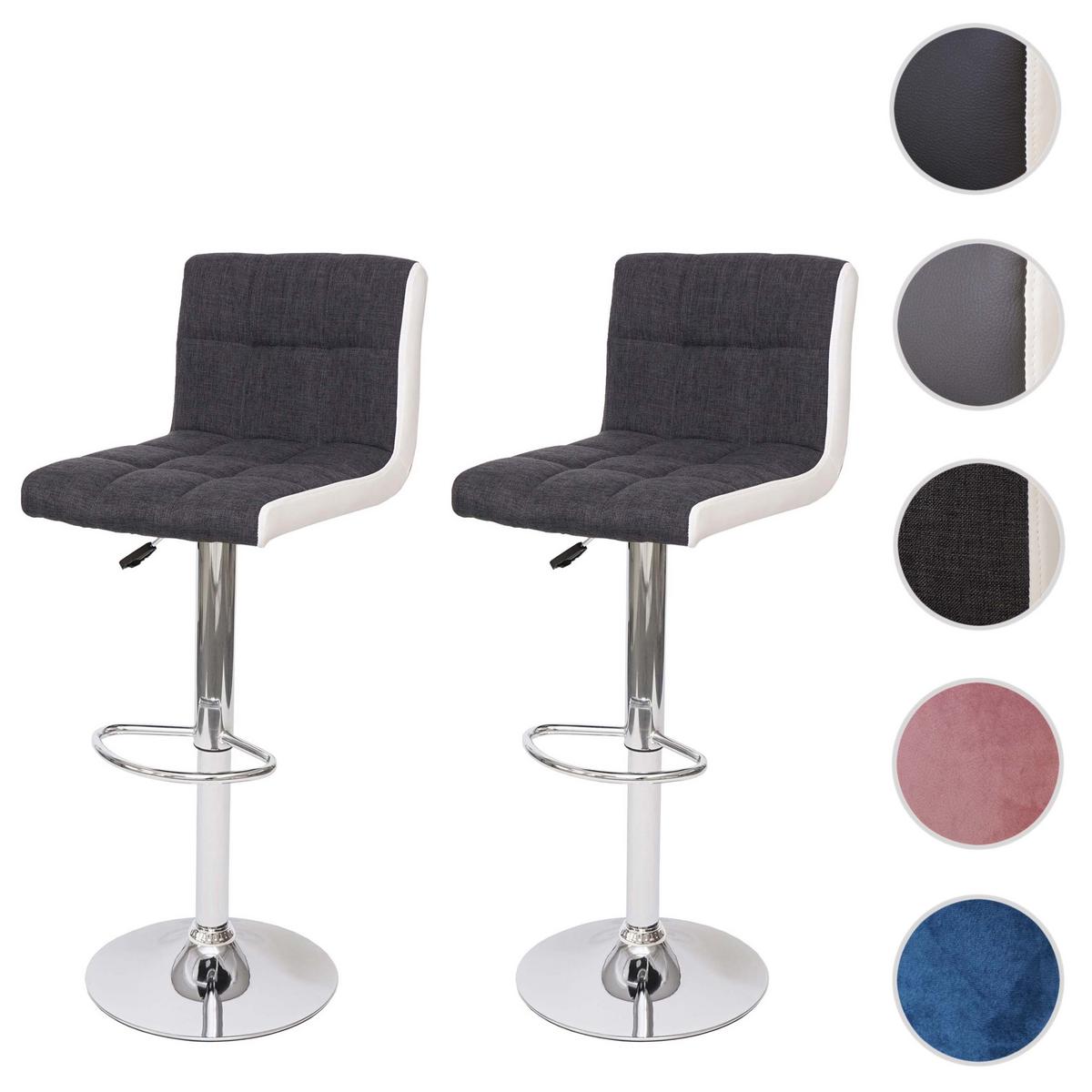 BARHOCKER Anthrazit 2er-Set - Anthrazit, Textil (38/107/41cm) - MCW