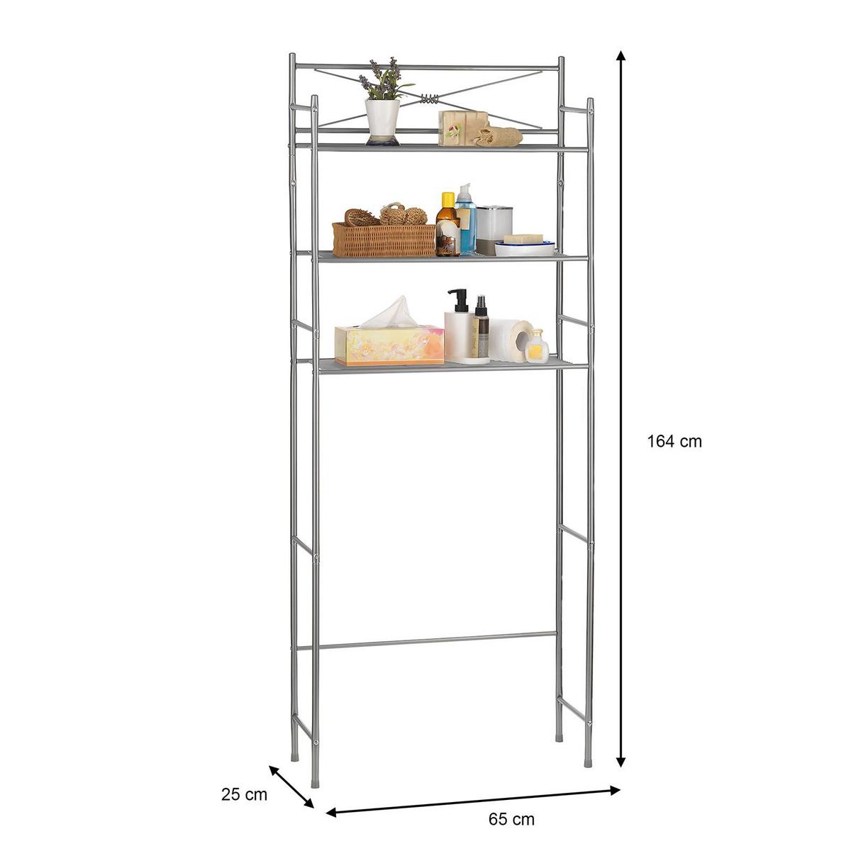 TOILETTENREGAL MARSA anthrazit - Anthrazit, Metall (65/164/22cm) - CARO-Möbel