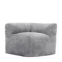SITZSACK-ECKSESSEL ZEN modular Cord - Grau, Textil (100/68/100cm) - icon