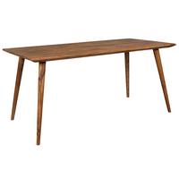 ESSTISCH Massivholz Braun Landhausstil Handgefertigt, Braun 160x80x76 cm - Braun, Holz (80/160/76cm) - KADIMA DESIGN
