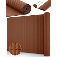 SICHTSCHUTZZAUN SolVision P12 100x500cm PVC Braun - Braun, Kunststoff (500cm) - Sol Royal