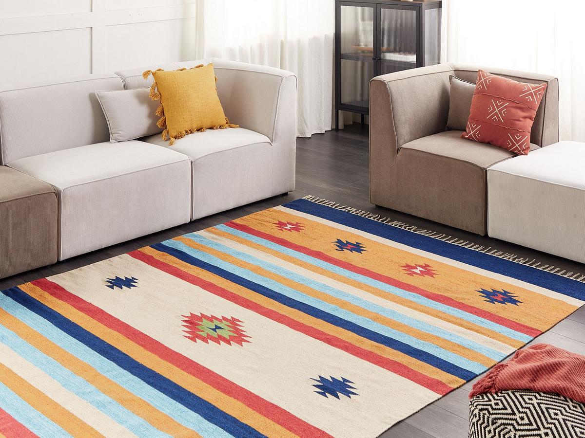 KELIM-TEPPICH Taronik 300/200 cm - Multicolor, Textil (200/300cm) - Beliani