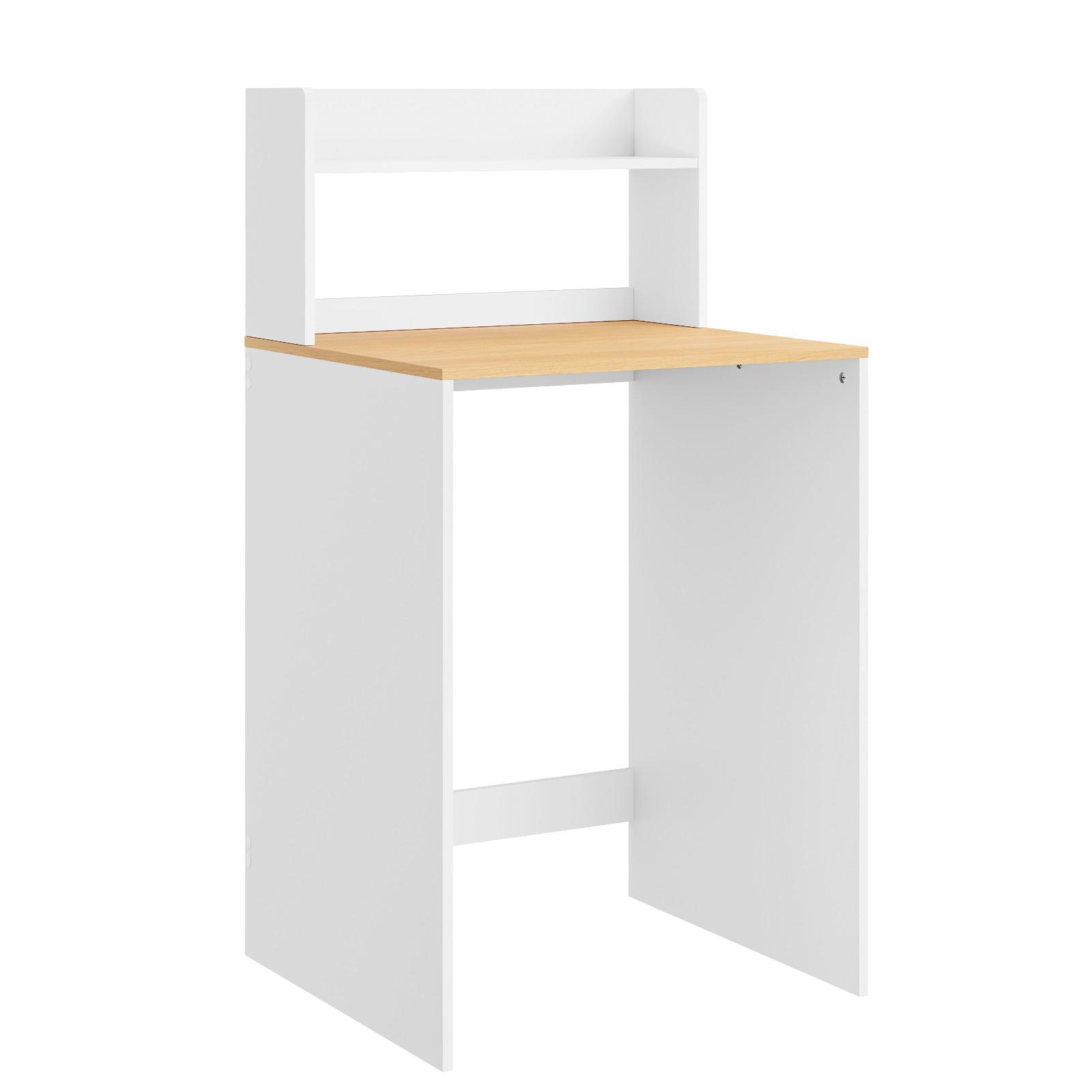 WASCHMASCHINENUNTERBAU mit Regal BZR224 - Ahornfarben, Fell (65/126/60cm) - SoBuy