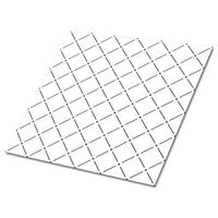 FLIESENAUFKLEBER 9 Stück 30x30 cm selbstklebend Minimalistisches Muster - Schwarz, Textil (30/1.6/30cm) - TULUP