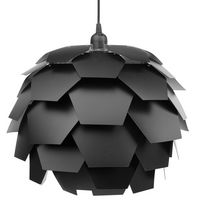 HÄNGELEUCHTE Segre 60/60/180 cm - Schwarz, Kunststoff (60/60/180cm) - Beliani