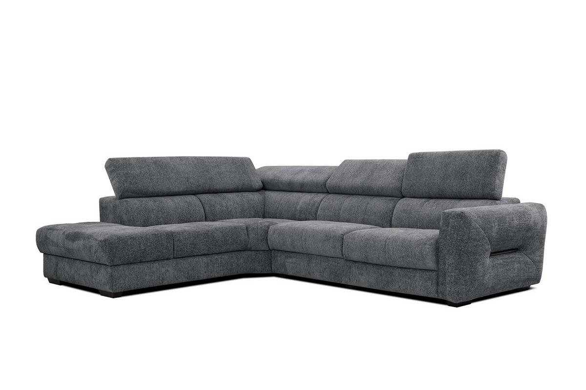 ECKSOFA CALVERA 5-Sitzer, graphitfarben - Graphitfarben, Holzwerkstoff/Textil (239/298cm) - Wozimo