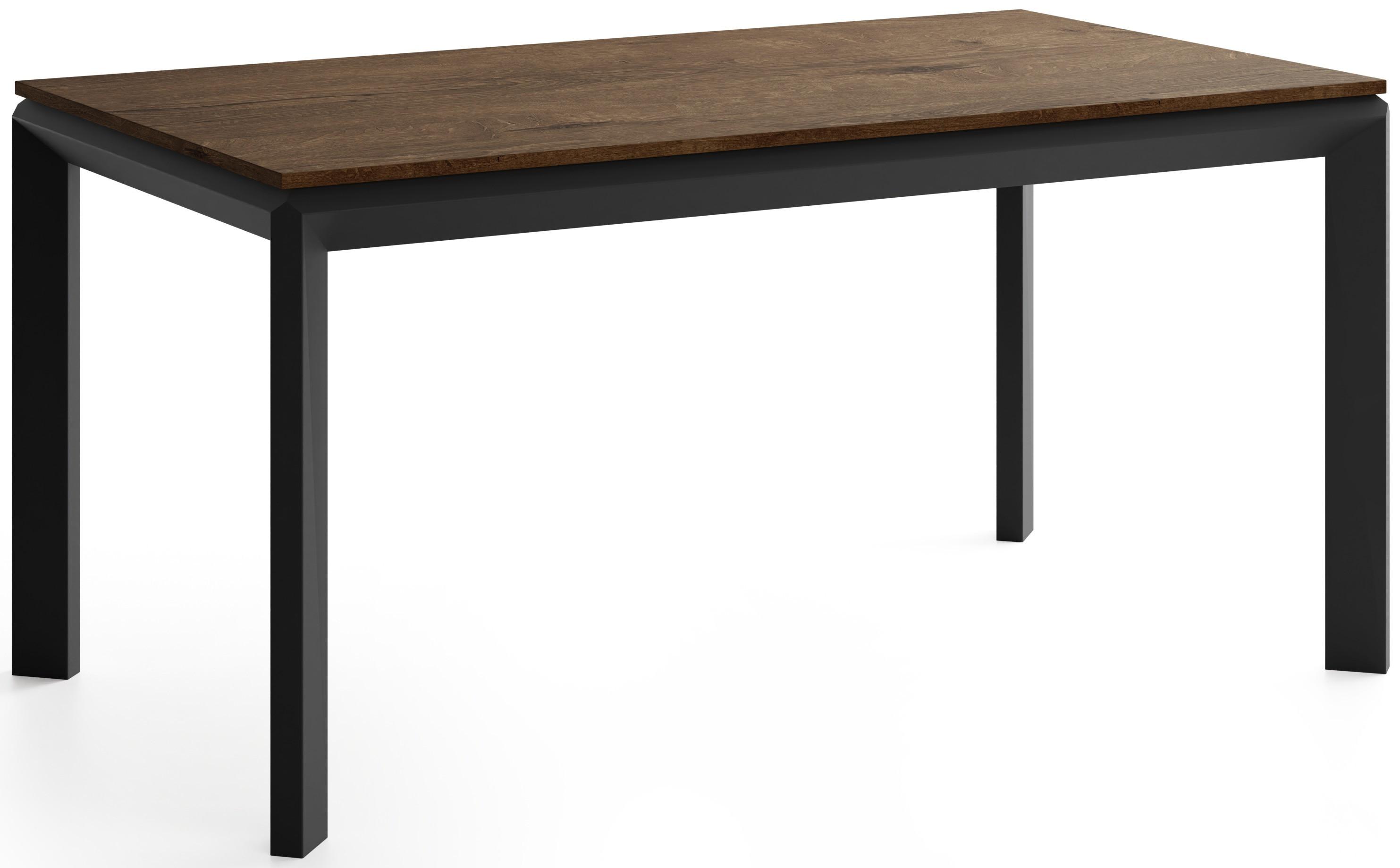 ESSTISCH Elan rechteckig ausziehbar verlängerbar mit Schwarzen Metallbeinen, Eiche Braun Rustikal 160-250/90/76 cm - Alteiche/Schwarz, Holzwerkstoff/Metall (90/250/76cm) - WFL GROUP