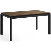 ESSTISCH Elan rechteckig ausziehbar verlängerbar mit Schwarzen Metallbeinen, Eiche Braun Rustikal 180-270/90/76 cm - Alteiche/Schwarz, Holzwerkstoff/Metall (90/270/76cm) - WFL GROUP