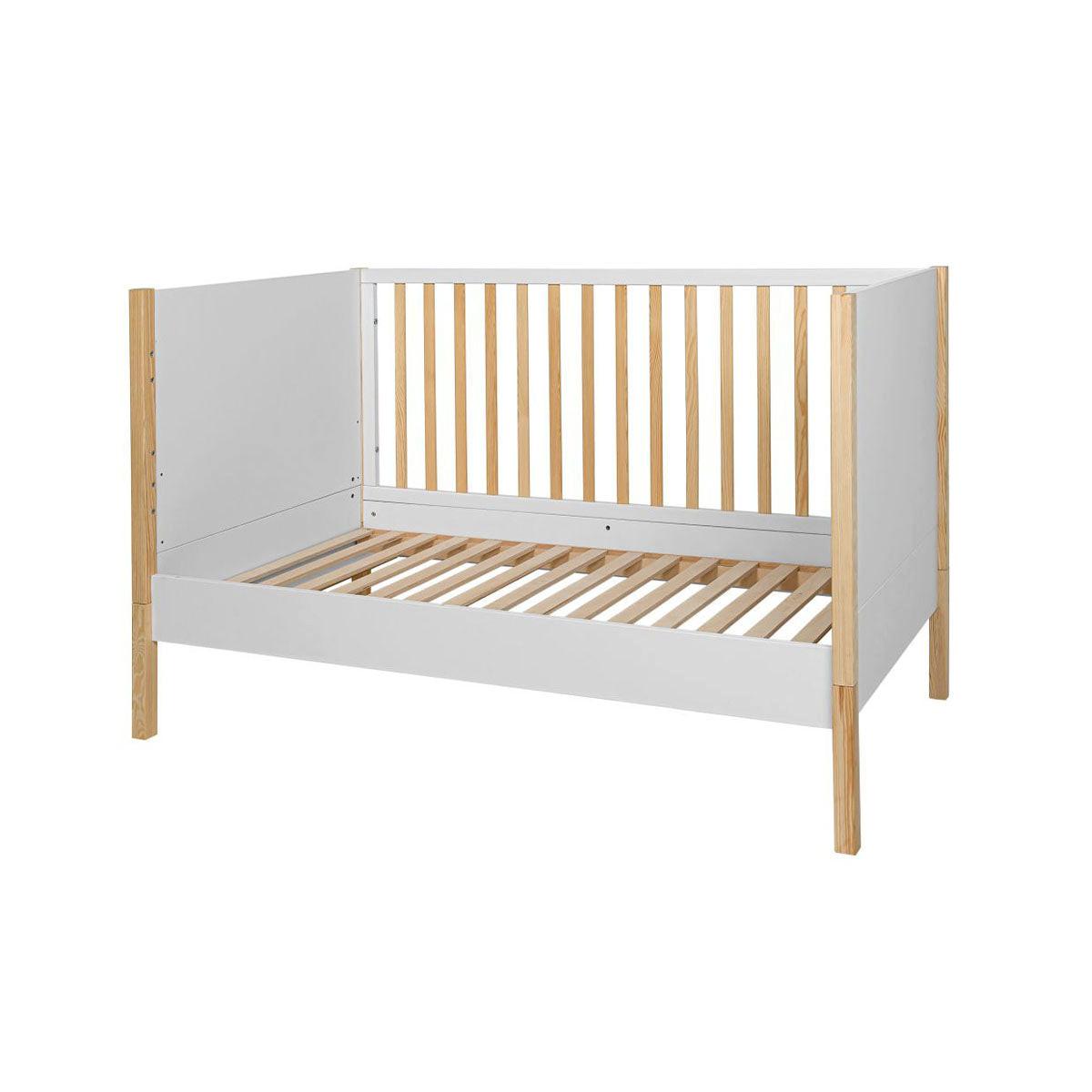 GITTERBETT 70/140 Juliette Weiß und Holz - Weiß, Holzwerkstoff (70/140cm) - Petits-meubles