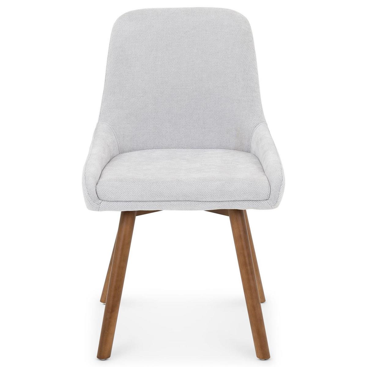 ESSZIMMERSTÜHLE PIPPA 2er-Set grau - Grau, Textil (82/42/58cm) - IDIMEX