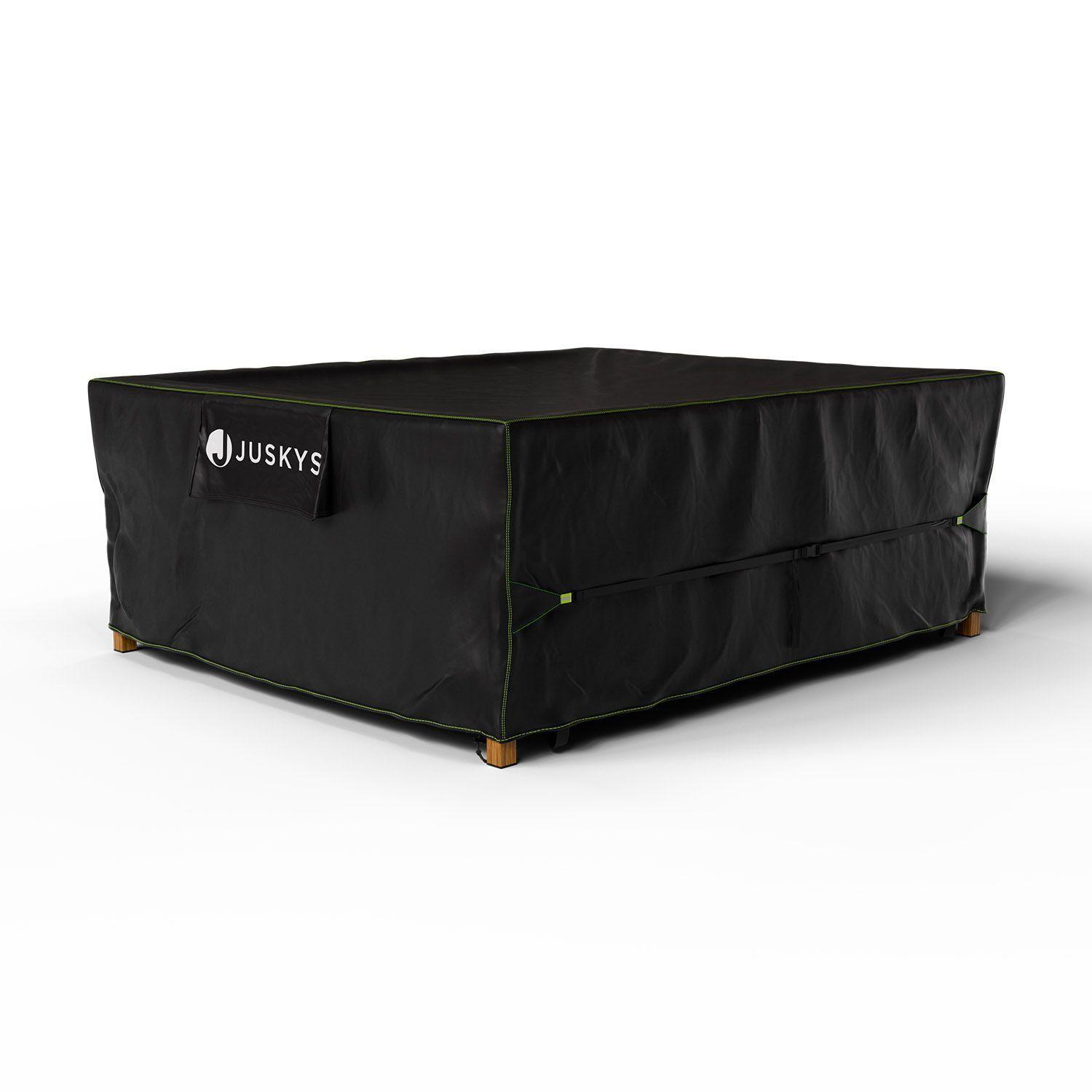 GARTENMÖBELABDECKUNG CoverSafe Pro schwarz - Schwarz, Kunststoff (210/90/250cm) - Juskys